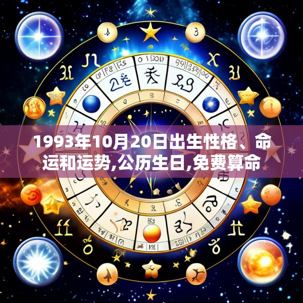 1993年10月20日出生性格、命运和运势,公历生日,免费算命