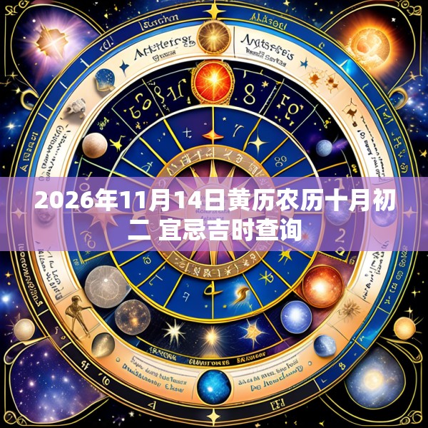 2026年11月14日黄历农历十月初二 宜忌吉时查询