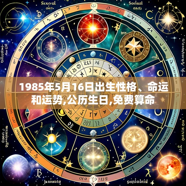 1985年5月16日出生性格、命运和运势,公历生日,免费算命