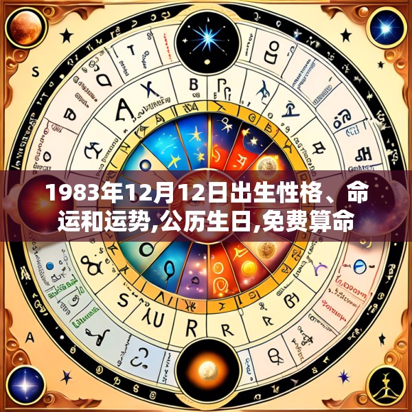 1983年12月12日出生性格、命运和运势,公历生日,免费算命