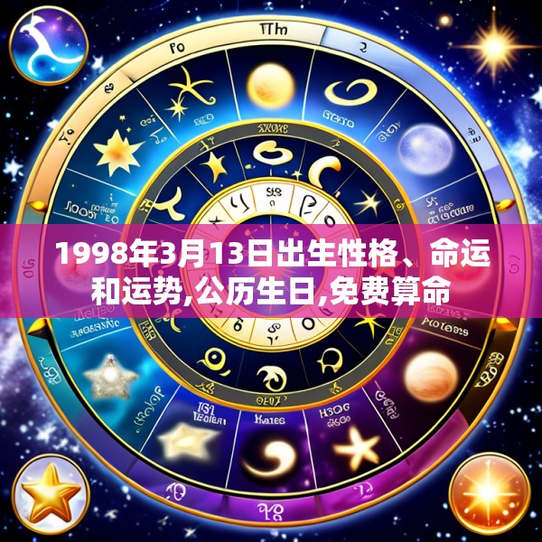 1998年3月13日出生性格、命运和运势,公历生日,免费算命