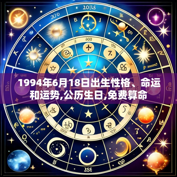 1994年6月18日出生性格、命运和运势,公历生日,免费算命