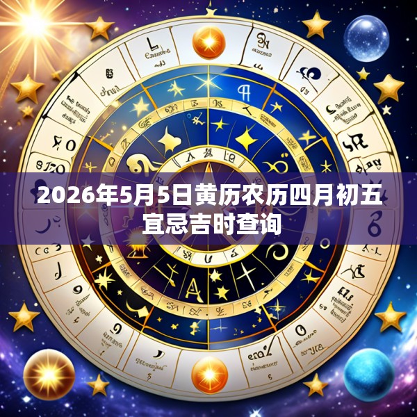 2026年5月5日黄历农历四月初五 宜忌吉时查询
