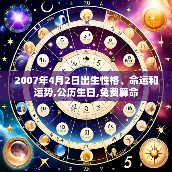 2007年4月2日出生性格、命运和运势,公历生日,免费算命