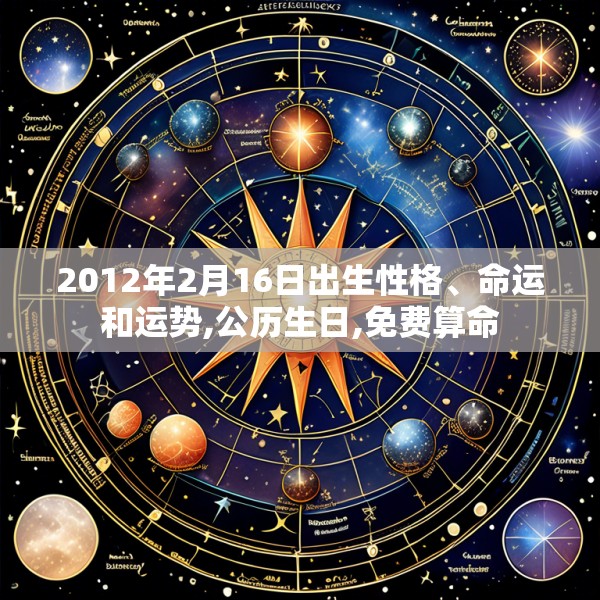 2012年2月16日出生性格、命运和运势,公历生日,免费算命