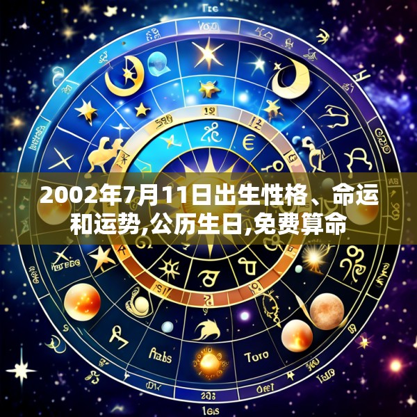 2002年7月11日出生性格、命运和运势,公历生日,免费算命