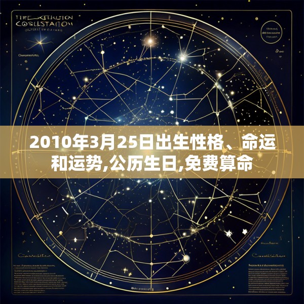 2010年3月25日出生性格、命运和运势,公历生日,免费算命