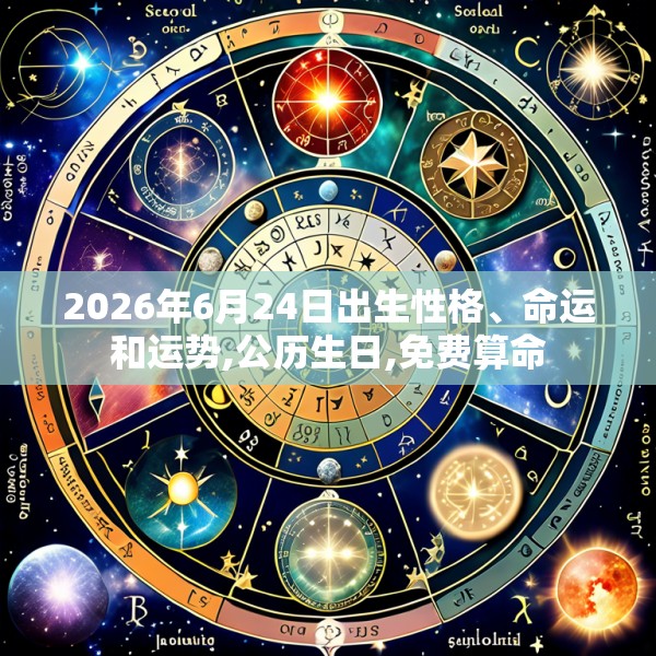 2026年6月24日出生性格、命运和运势,公历生日,免费算命
