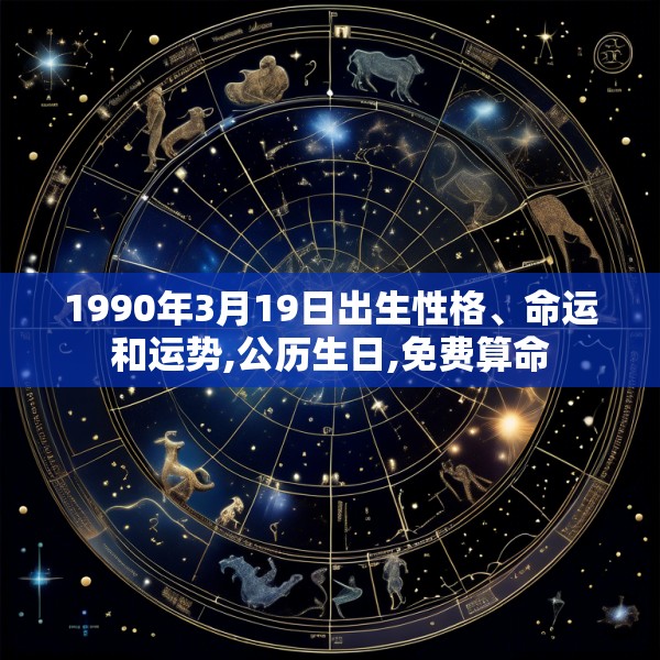 1990年3月19日出生性格、命运和运势,公历生日,免费算命