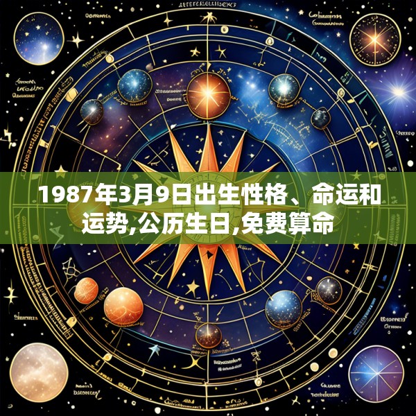 1987年3月9日出生性格、命运和运势,公历生日,免费算命