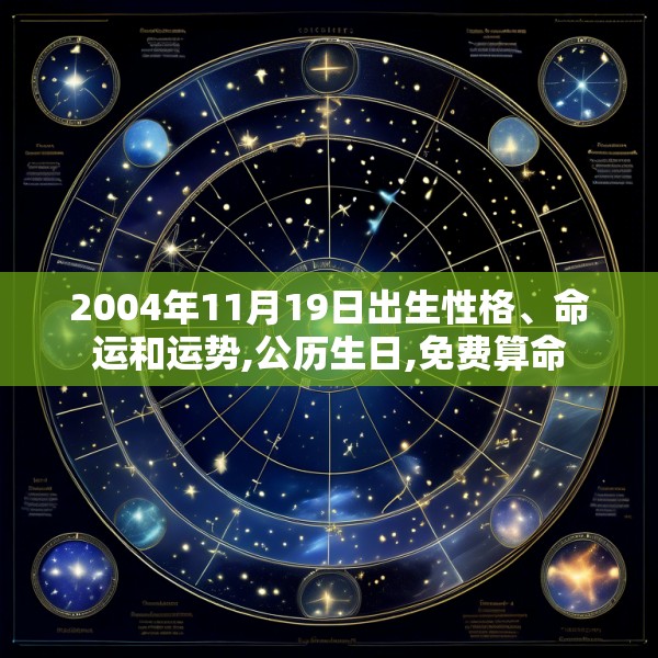 2004年11月19日出生性格、命运和运势,公历生日,免费算命