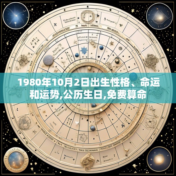 1980年10月2日出生性格、命运和运势,公历生日,免费算命