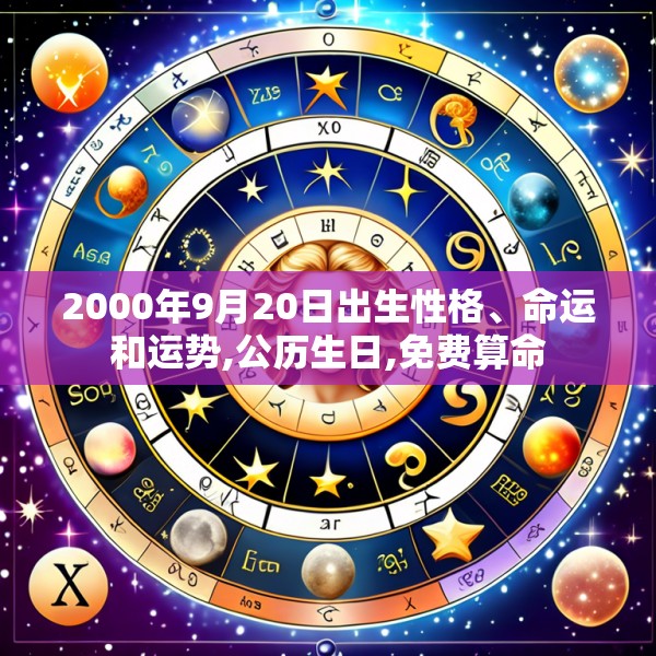 2000年9月20日出生性格、命运和运势,公历生日,免费算命