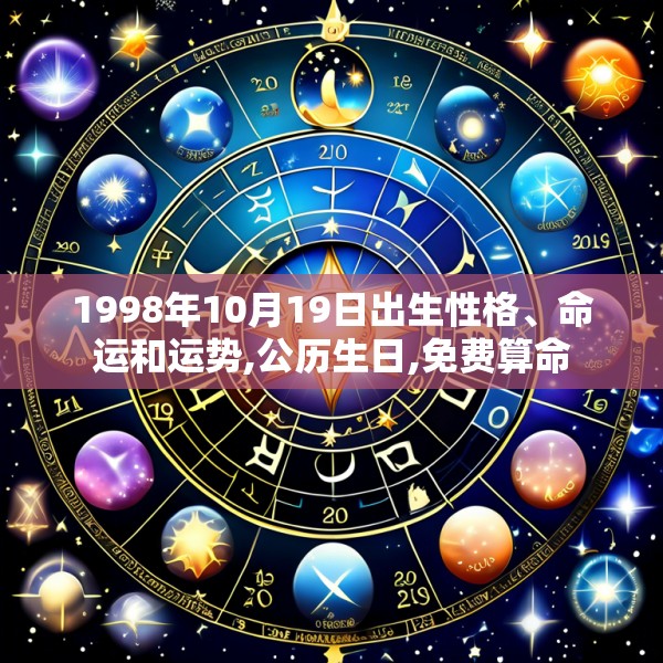 1998年10月19日出生性格、命运和运势,公历生日,免费算命