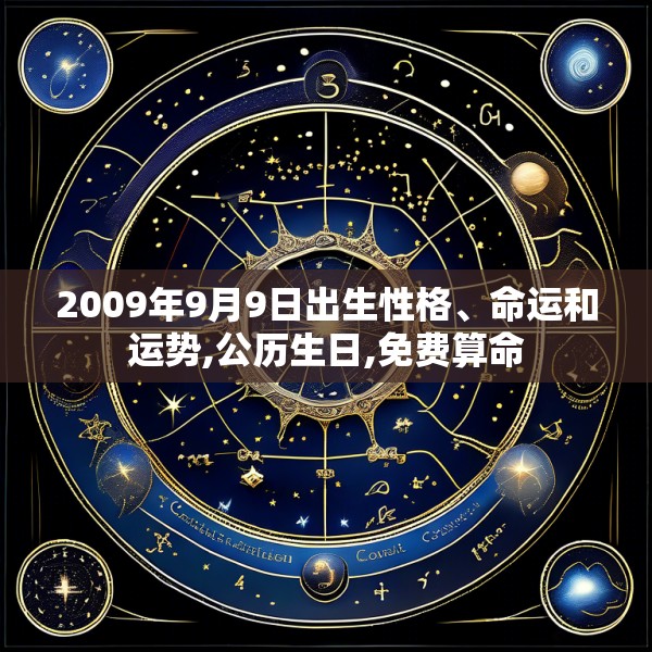 2009年9月9日出生性格、命运和运势,公历生日,免费算命