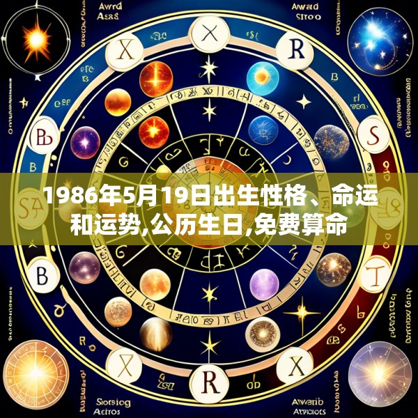 1986年5月19日出生性格、命运和运势,公历生日,免费算命