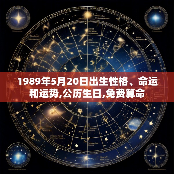 1989年5月20日出生性格、命运和运势,公历生日,免费算命
