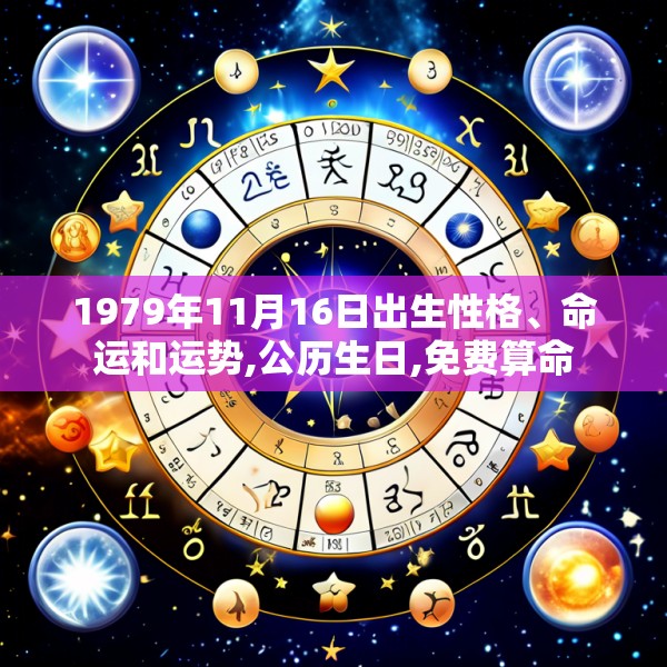 1979年11月16日出生性格、命运和运势,公历生日,免费算命