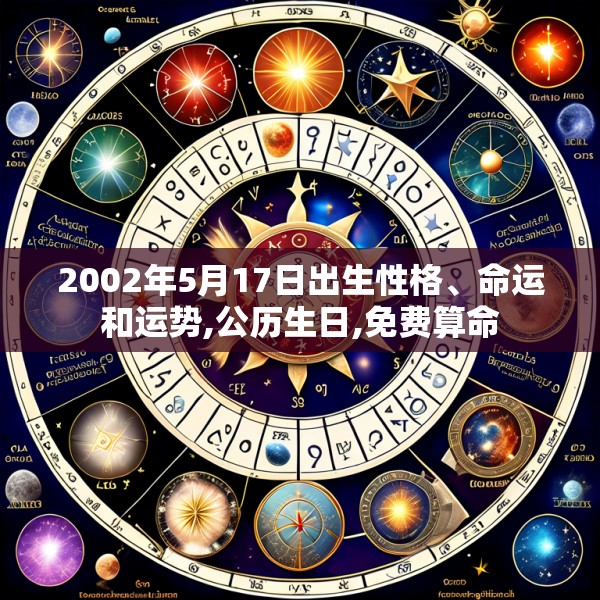 2002年5月17日出生性格、命运和运势,公历生日,免费算命