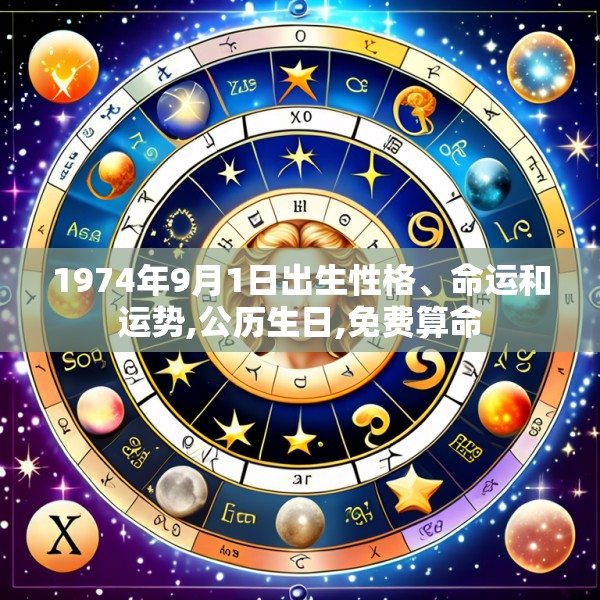 1974年9月1日出生性格、命运和运势,公历生日,免费算命