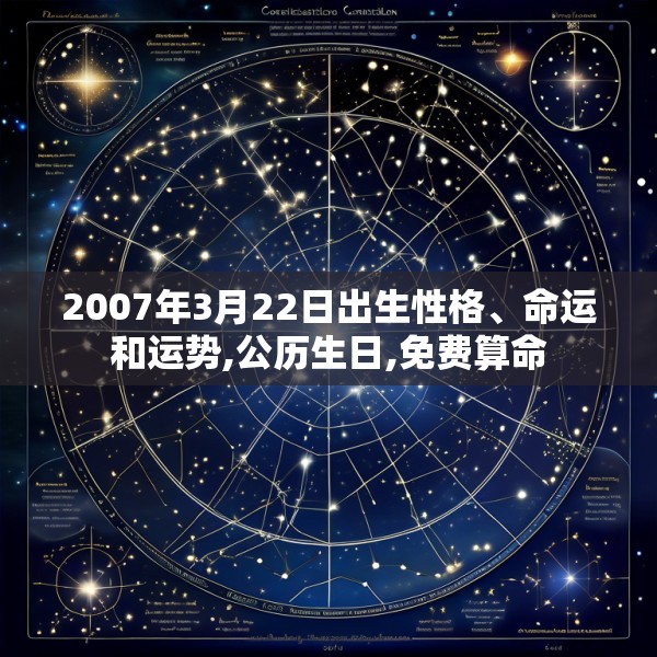 2007年3月22日出生性格、命运和运势,公历生日,免费算命