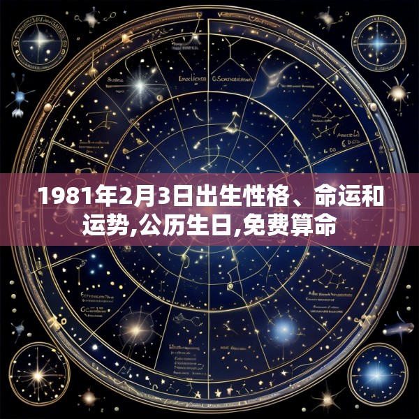 1981年2月3日出生性格、命运和运势,公历生日,免费算命