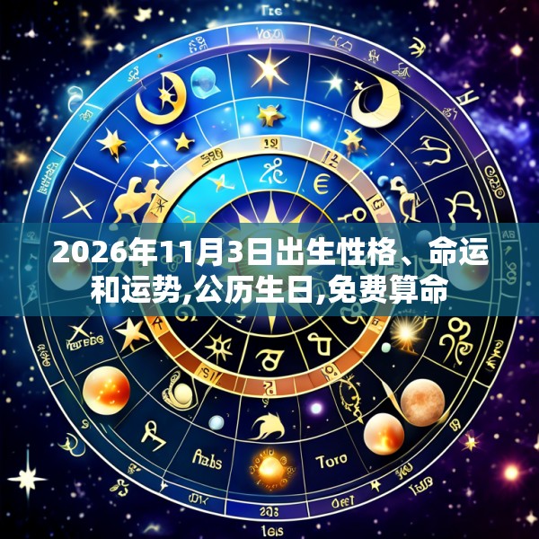 2026年11月3日出生性格、命运和运势,公历生日,免费算命