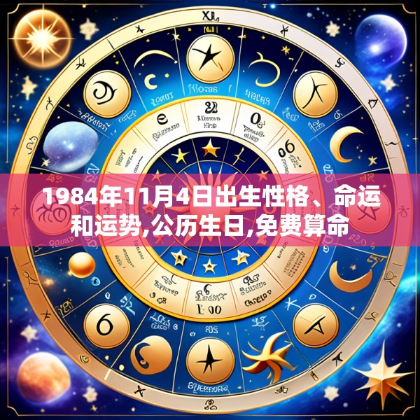 1984年11月4日出生性格、命运和运势,公历生日,免费算命
