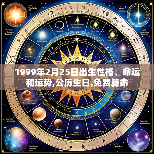 1999年2月25日出生性格、命运和运势,公历生日,免费算命