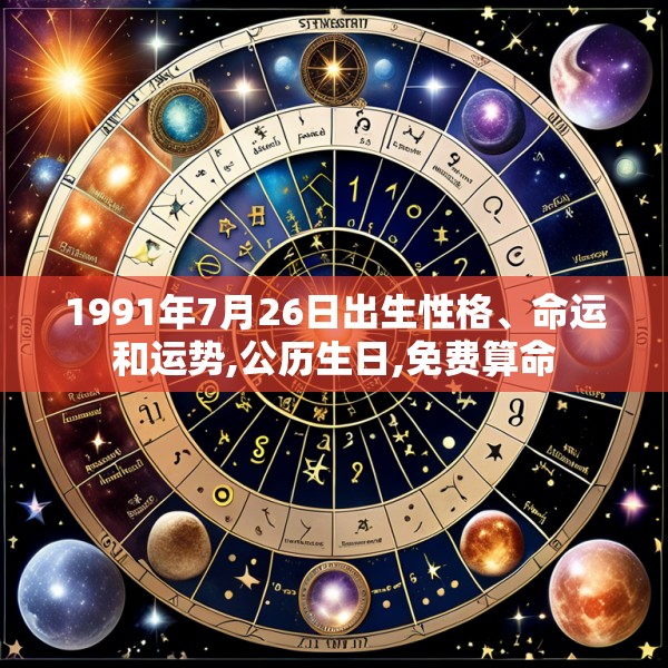 1991年7月26日出生性格、命运和运势,公历生日,免费算命