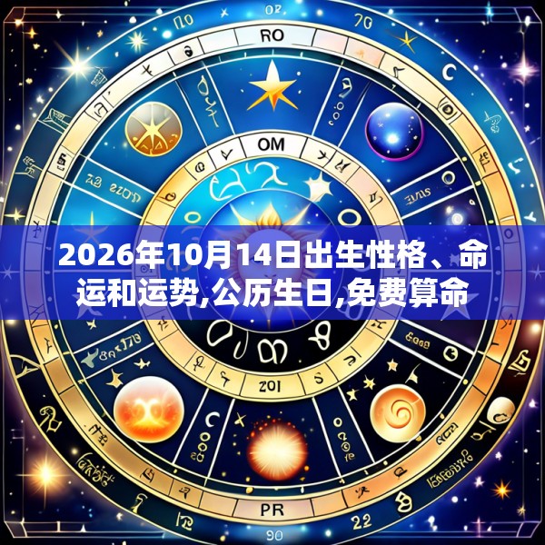 2026年10月14日出生性格、命运和运势,公历生日,免费算命
