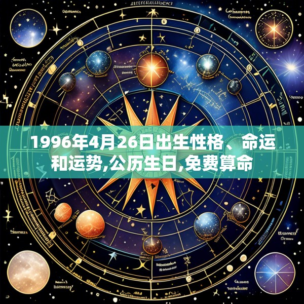 1996年4月26日出生性格、命运和运势,公历生日,免费算命