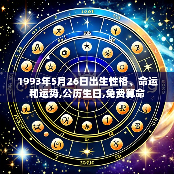 1993年5月26日出生性格、命运和运势,公历生日,免费算命