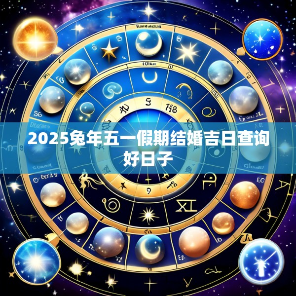 2025兔年五一假期结婚吉日查询好日子