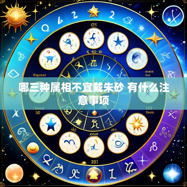 哪三种属相不宜戴朱砂 有什么注意事项