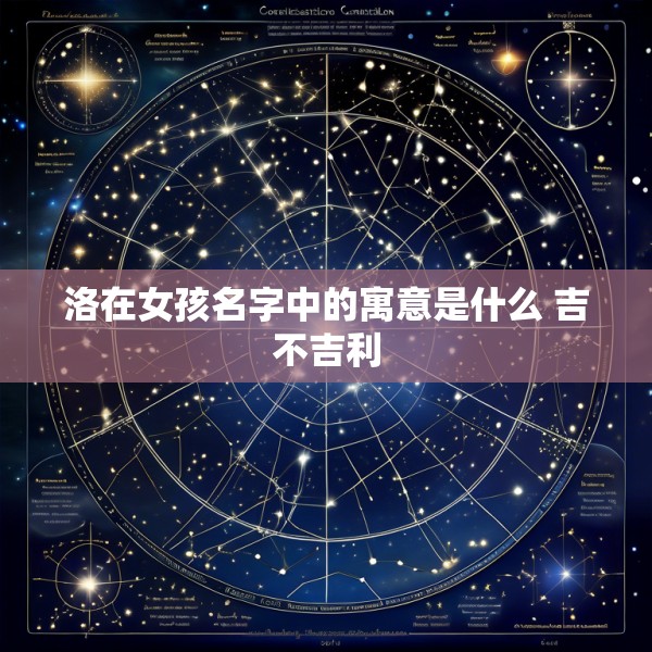 洛在女孩名字中的寓意是什么 吉不吉利