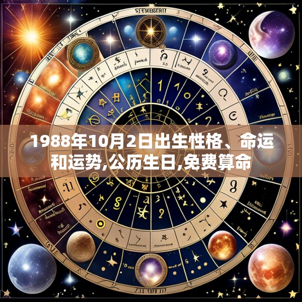 1988年10月2日出生性格、命运和运势,公历生日,免费算命