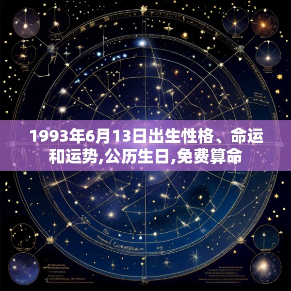 1993年6月13日出生性格、命运和运势,公历生日,免费算命