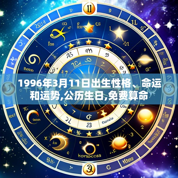 1996年3月11日出生性格、命运和运势,公历生日,免费算命