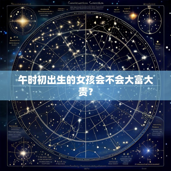 午时初出生的女孩会不会大富大贵？