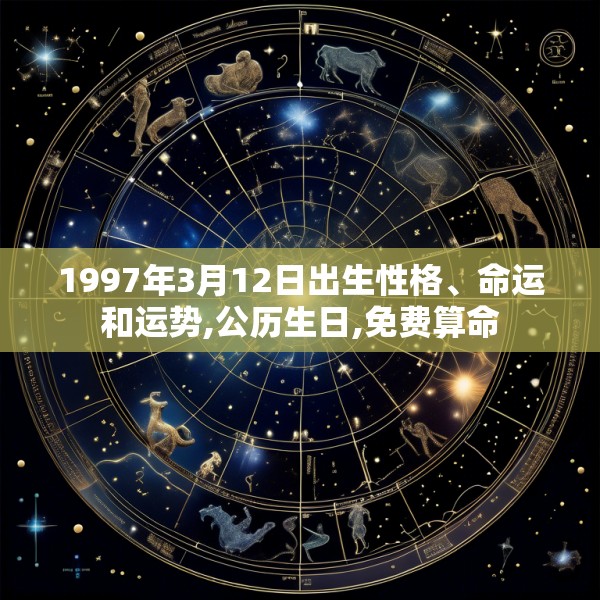 1997年3月12日出生性格、命运和运势,公历生日,免费算命