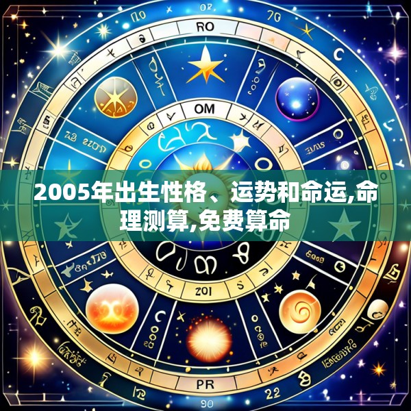 2005年出生性格、运势和命运,命理测算,免费算命
