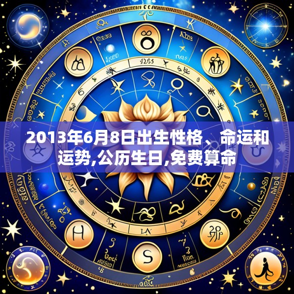 2013年6月8日出生性格、命运和运势,公历生日,免费算命