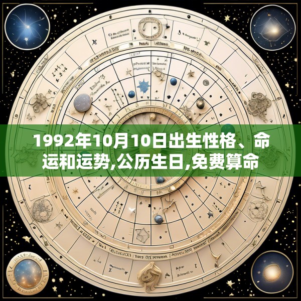 1992年10月10日出生性格、命运和运势,公历生日,免费算命
