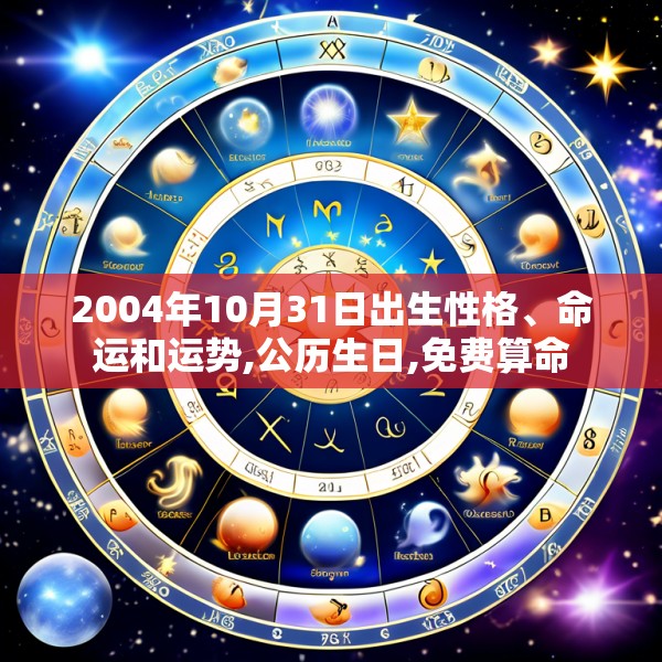 2004年10月31日出生性格、命运和运势,公历生日,免费算命