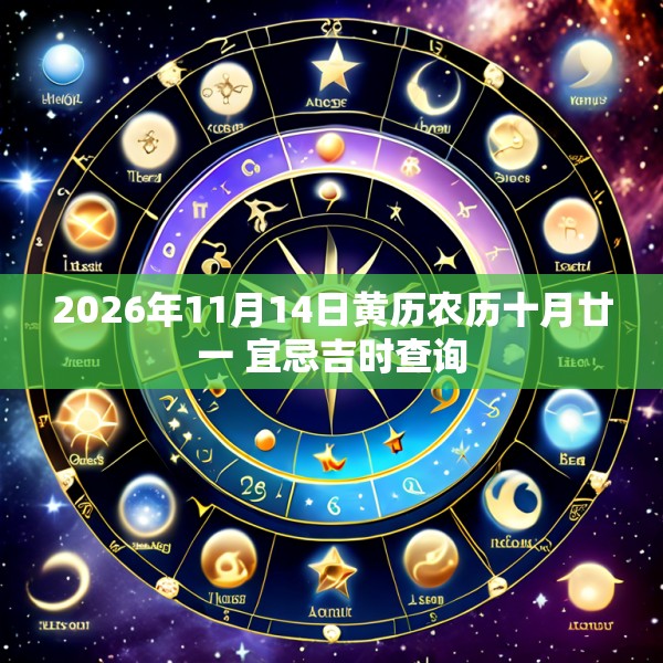 2026年11月14日黄历农历十月廿一 宜忌吉时查询