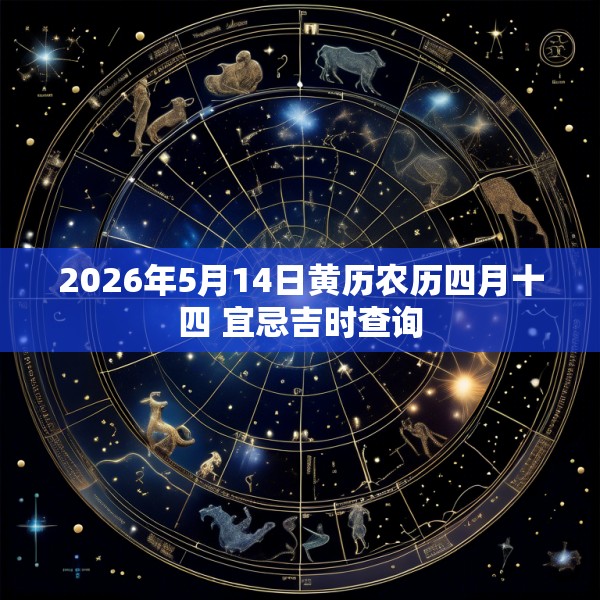 2026年5月14日黄历农历四月十四 宜忌吉时查询