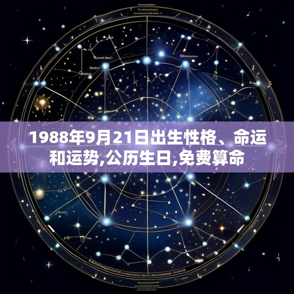 1988年9月21日出生性格、命运和运势,公历生日,免费算命