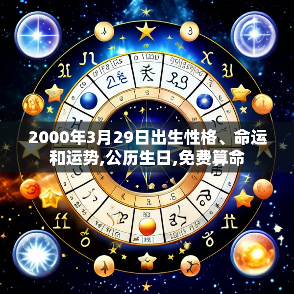 2000年3月29日出生性格、命运和运势,公历生日,免费算命