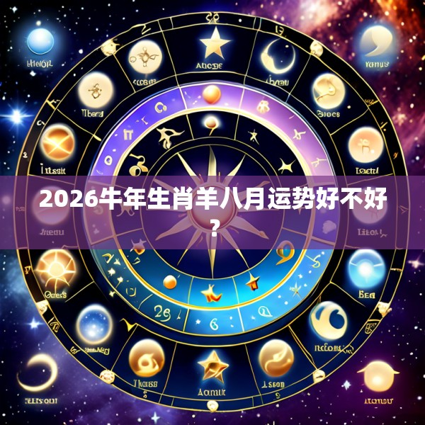 2026牛年生肖羊八月运势好不好？